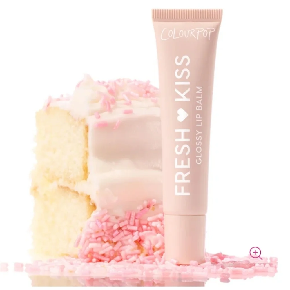 ColourPop Fresh Kiss Glossy Lip Balm: Vanilla Cake (Clear), .49oz, NIB
